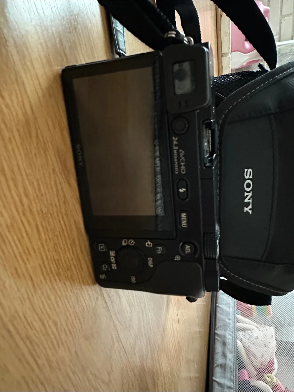 Sony Black Alpha6000 Mirrorless Camera with Black Sony Carry Case